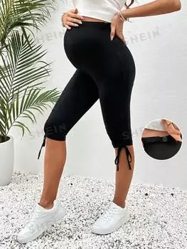 Леггинсы Shein с регулируемой талией, черный