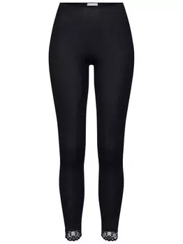 Леггинсы шерстяные кружевные Hanro, черный