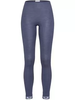 Леггинсы шерстяные кружевные Hanro, индиго