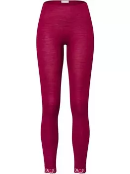 Леггинсы шерстяные кружевные Hanro, красный