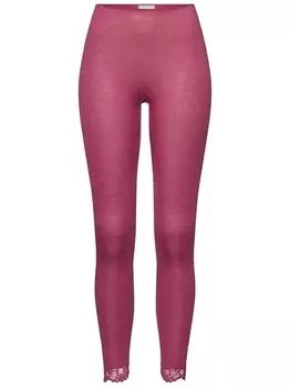 Леггинсы шерстяные кружевные Hanro, розовый