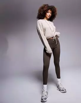 Леггинсы шоколадного цвета ASOS DESIGN