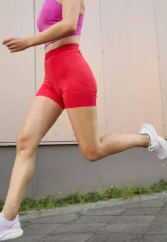 Леггинсы SHORT HOKA, красный