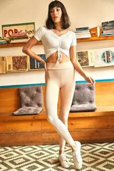 Леггинсы - Синий - Высокая талия Olalook