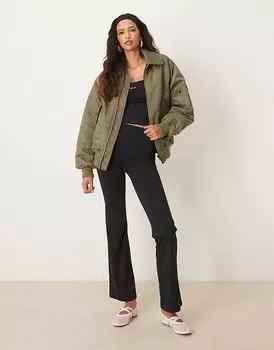 Леггинсы Skinluxe с высокой талией, расклешенные, черного цвета Tala