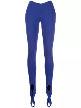 Леггинсы со штрипками The Attico, синий