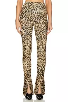 Леггинсы со слипами Norma Kamali, цвет cheetah patch