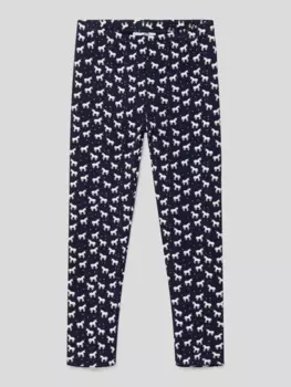 Леггинсы со сплошным узором Happy Girls, темно-синий