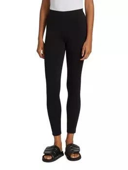Леггинсы со средней посадкой Vince, черный