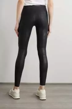Леггинсы Spanx Moto Faux Stretch-leather Leggings, черный
