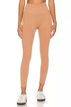 Леггинсы Spiritual Gangster Love Sculpt Seamless 7/8 Ruffle, цвет Deep Rust