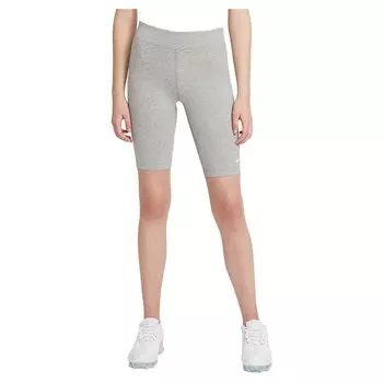 Леггинсы спортивные Nike Sportswear Essential Biker Mid Rise Short, серый