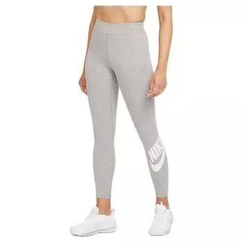 Леггинсы спортивные Nike Sportswear Essential Futura Graphic High Rise, серый