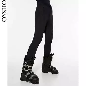 Леггинсы спортивные Oysho для лыжного спорта, черный