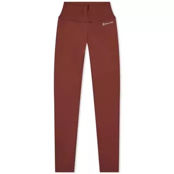 Леггинсы Sporty & Rich Runner Script High Waisted, бордовый