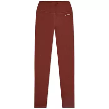 Леггинсы Sporty & Rich Serif Logo Rib, бордовый