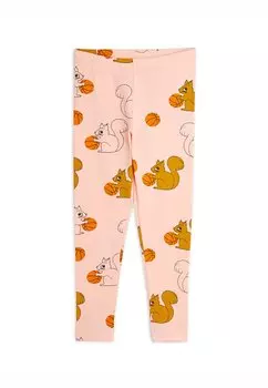 Леггинсы Squirrels Unisex Mini Rodini, розовый