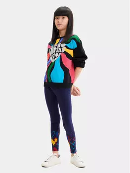 Леггинсы стандартной посадки Desigual, синий