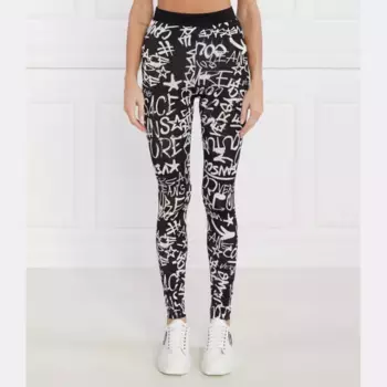 Леггинсы стандартной посадки Versace, черный