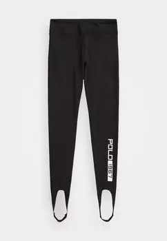 Леггинсы STIRRUP LEG PANTS Polo Ralph Lauren, цвет black