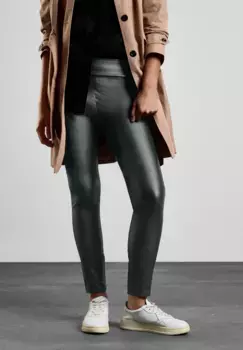 Леггинсы STREET ONE из эластичного материала, зеленый