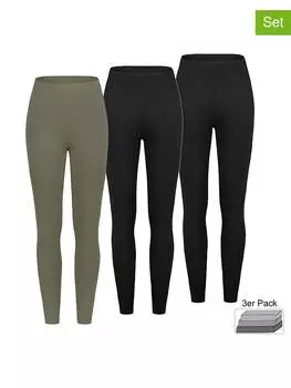 Леггинсы Sublevel, цвет khaki/schwarz