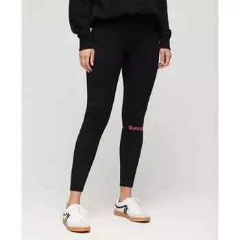 Леггинсы Superdry Sportswear Highwaist, черный