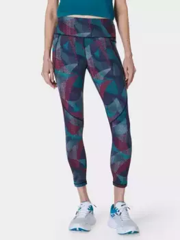 Леггинсы Sweaty Betty Power 7/8 Workout, цвет grey/gradient/shapes