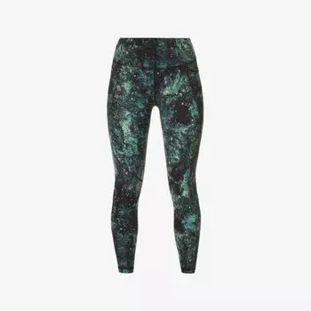 Леггинсы Sweaty Betty с высокой посадкой и графическим принтом, зеленый