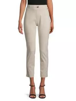 Леггинсы T Tahari с пряжкой, черный