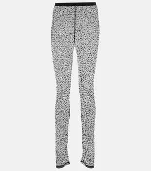 Леггинсы tanael, украшенные кристаллами Isabel Marant, серебро