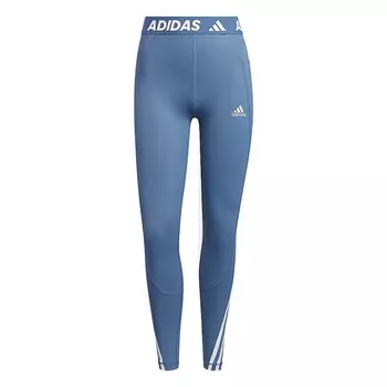 Леггинсы techfit 3 полоски длинные спортивные леггинсы Adidas, синий
