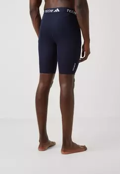 Леггинсы TECHFIT COMPRESSION SHORT adidas Performance, темно-синий