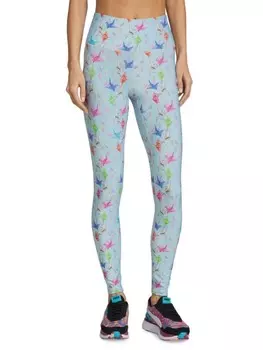 Леггинсы Terez performance paper cranes, голубой