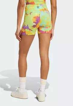 Леггинсы TIE-DYED SHORT adidas, желтый