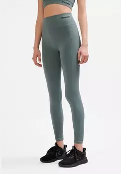 Леггинсы TIF SEAMLESS HIGH WAIST Hummel, зеленый
