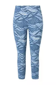 Леггинсы Ulla Popken Skinny Leggings, синий деним