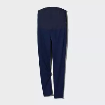 Леггинсы UNIQLO джинсовые для беременных, синий