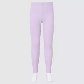 Леггинсы Uniqlo Girls Ribbed, светло-розовый