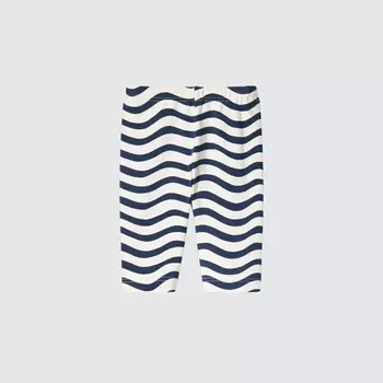 Леггинсы Uniqlo х Marimekko Cropped - Lirina, темно-синий
