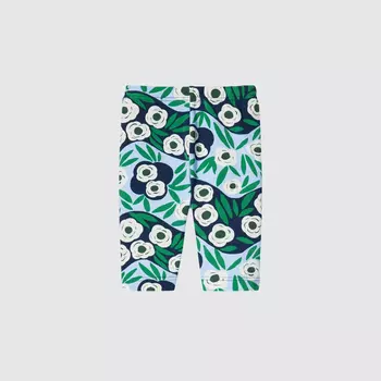 Леггинсы Uniqlo х Marimekko Cropped - Ruukku, синий