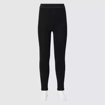 Леггинсы UNIQLO Heattech боа теплые, черный