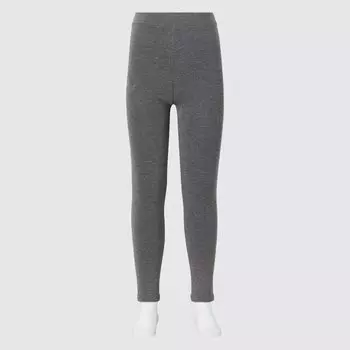 Леггинсы UNIQLO Heattech боа теплые, серый