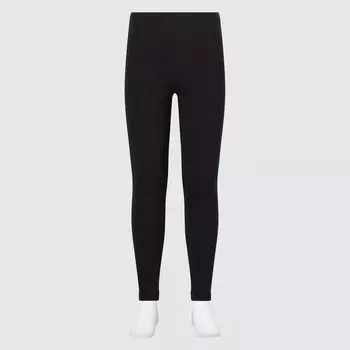 Леггинсы UNIQLO Heattech из хлопка, черный