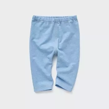 Леггинсы UNIQLO стандартного кроя, синий