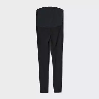 Леггинсы UNIQLO ультраэластичные для беременных, черный
