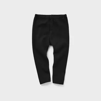 Леггинсы UNIQLO в рубчик стандартного кроя, черный