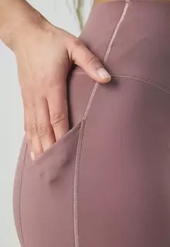 Леггинсы Universa 7/8 Nike, дымчато-лиловый/черный