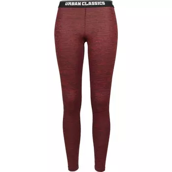 Леггинсы Urban Classics Active Melange Logo, красный