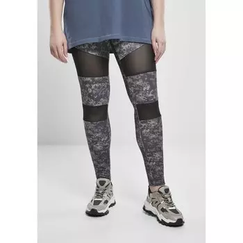 Леггинсы Urban Classics Camo Tech Mesh Big, черный